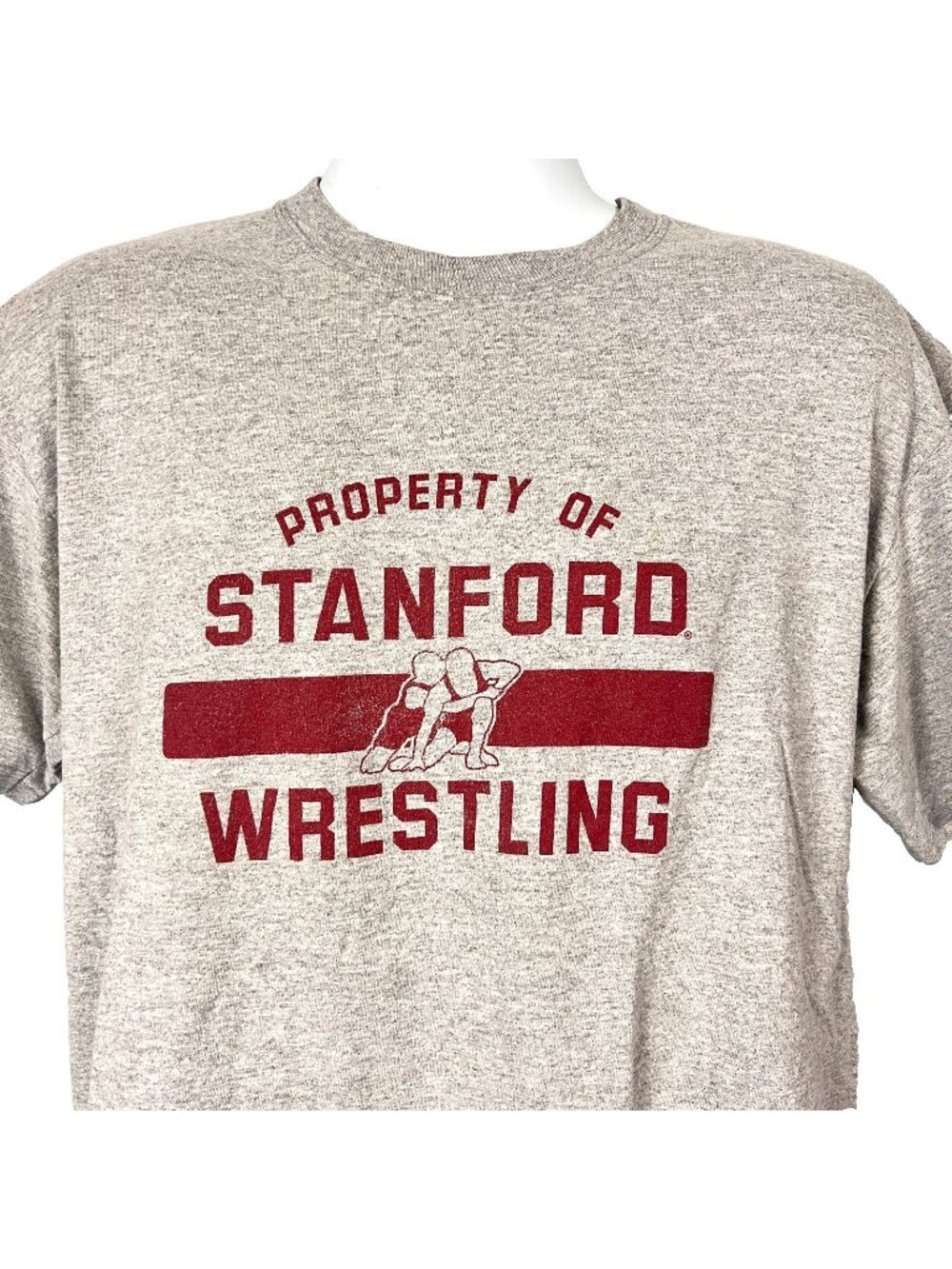 Stanford Wrestling Champion Mens T-Shirt size Large 43x28 Property Of University